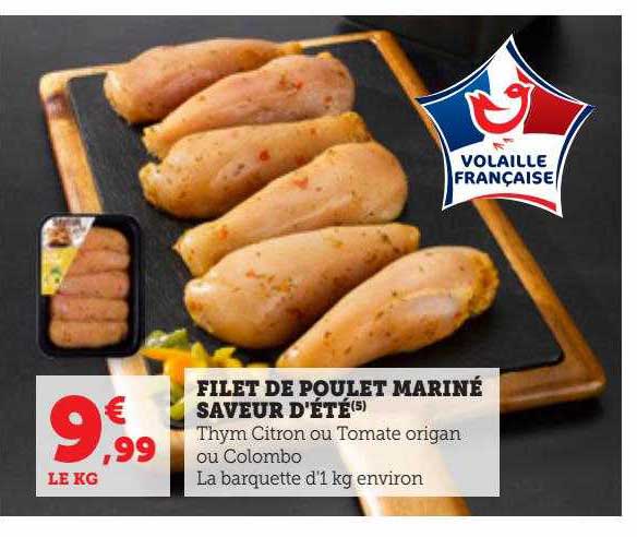 Filet De Poulet Mariné Saveur D'été