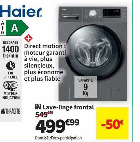 lave-linge frontal haier