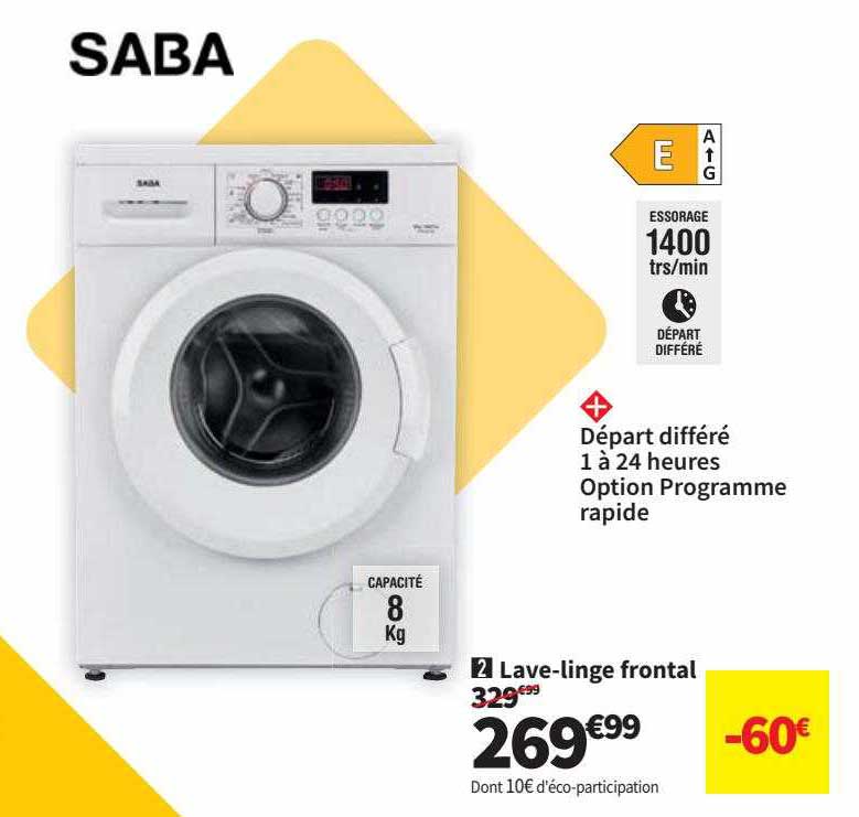 Lave-linge Frontal Saba