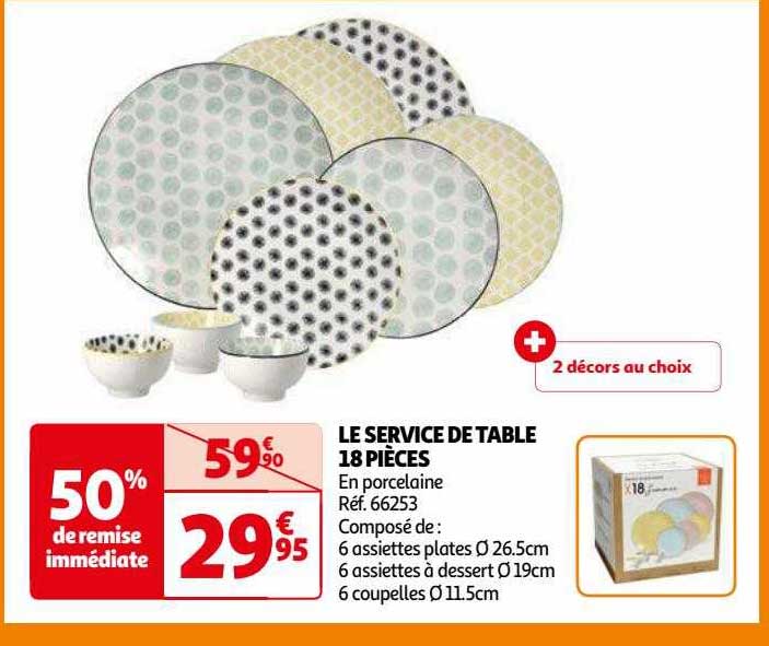 Le Service De Table 18 Pièces