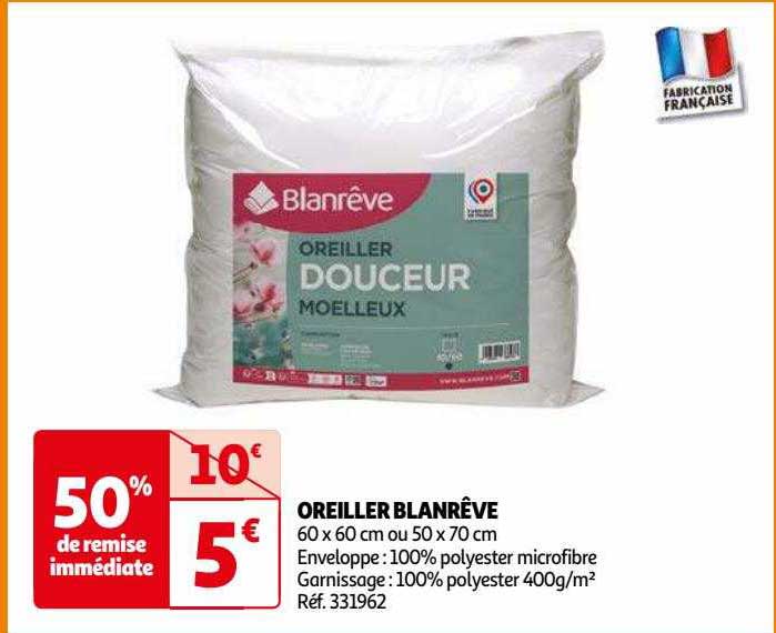 oreiller blan rêve
