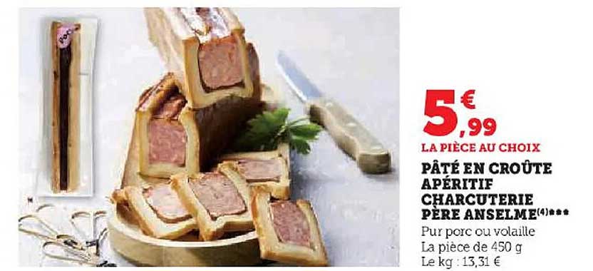 pâté en croûte apéritif charcuterie père anselme