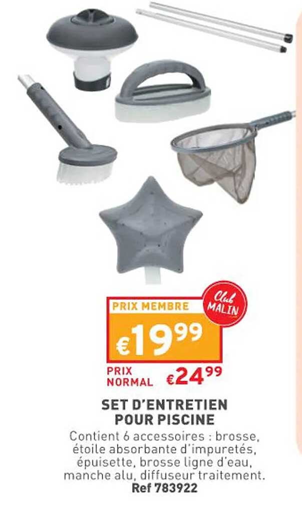 set d'entretien pour piscine