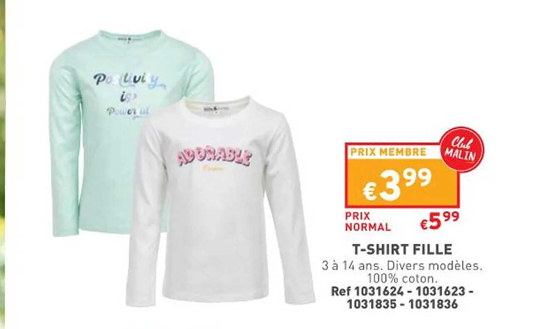 t-shirt fille