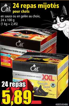 24 repas mijotés pour chats cat