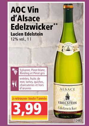 aoc vin d'alsace edelzwicker lucien edelstein