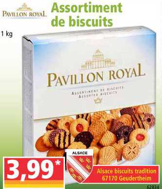assortiment de biscuits pavillon royal