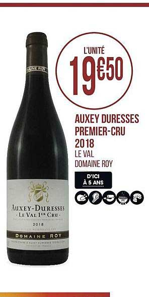 auxey duresses premier cru 2018 le val domaine roy