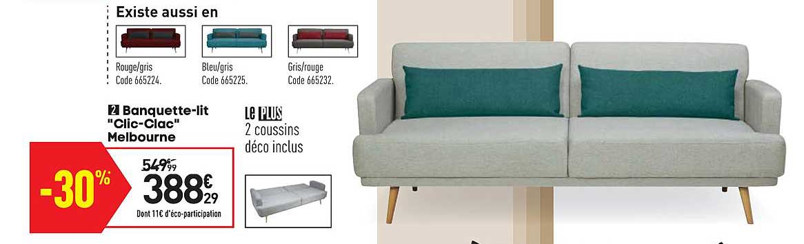 banquette lit clic clac melbourne