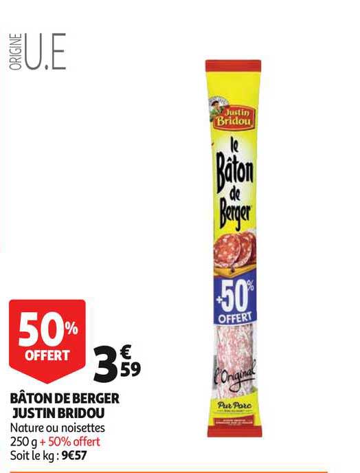 bâton de berger justin bridou