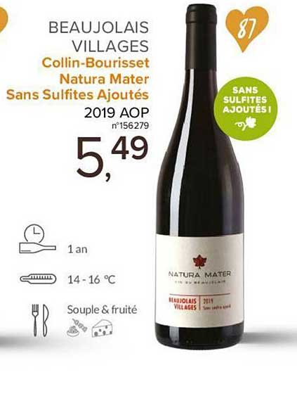 beaujolais villages collin bourisset natura mater