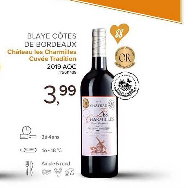 Blaye Côtes De Bordeaux Château Les Charmilles