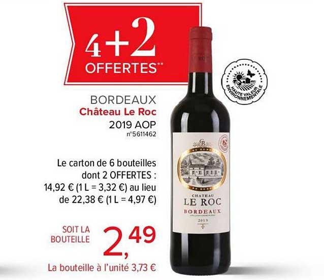 bordeaux château le roc  4+2 offertes