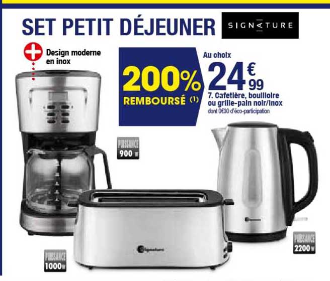 Cafetière Bouilloire Ou Grille Pain Noir Inox