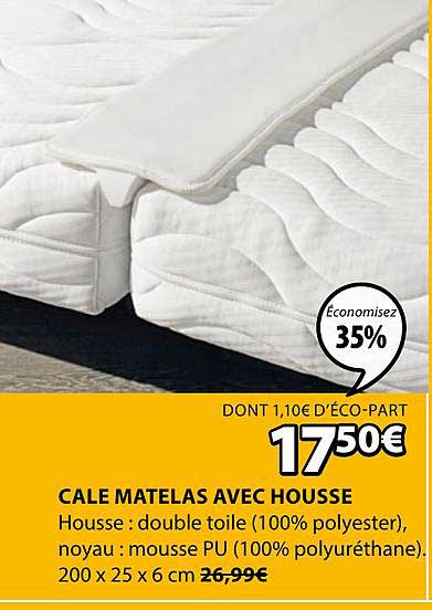 cale matelas avec housse