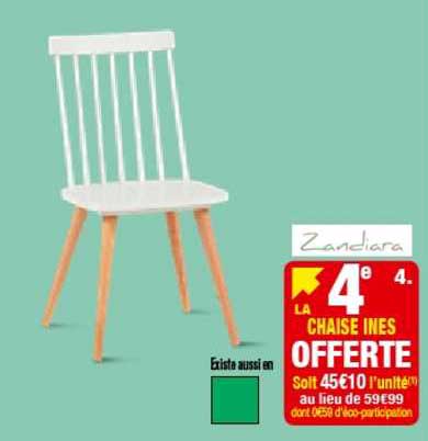 chaise ines la 4e offerte