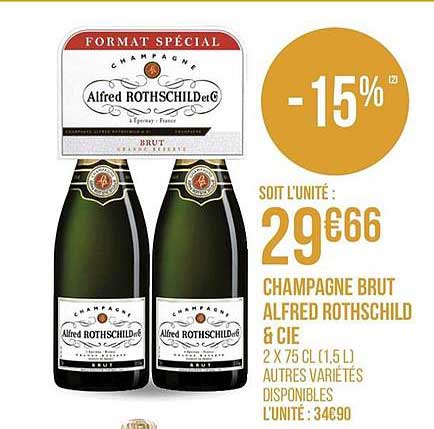 champagne brut alfred  rothschild & cie