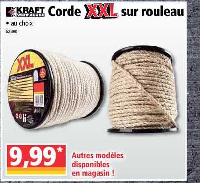 corde xxl sur rouleau kraft werkzeuge