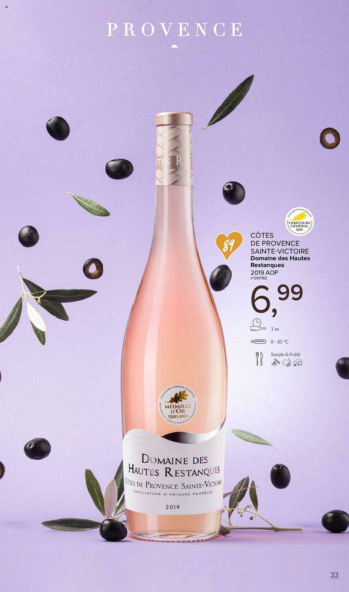 côtes de provence sainte victoire domaine des hautes restanques