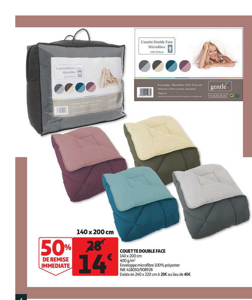 Couette Double Face 50% De Remise Immédiate