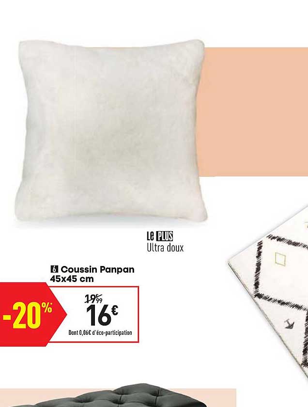 coussin panpan 45x45cm