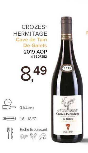 crozes hermitage cave de tain de galets