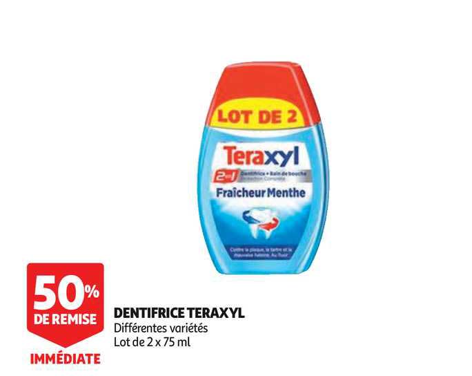 Dentifrice Teraxyl 50% De Remise Immédiate