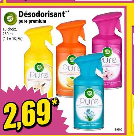 désodorisant pure premium air wick