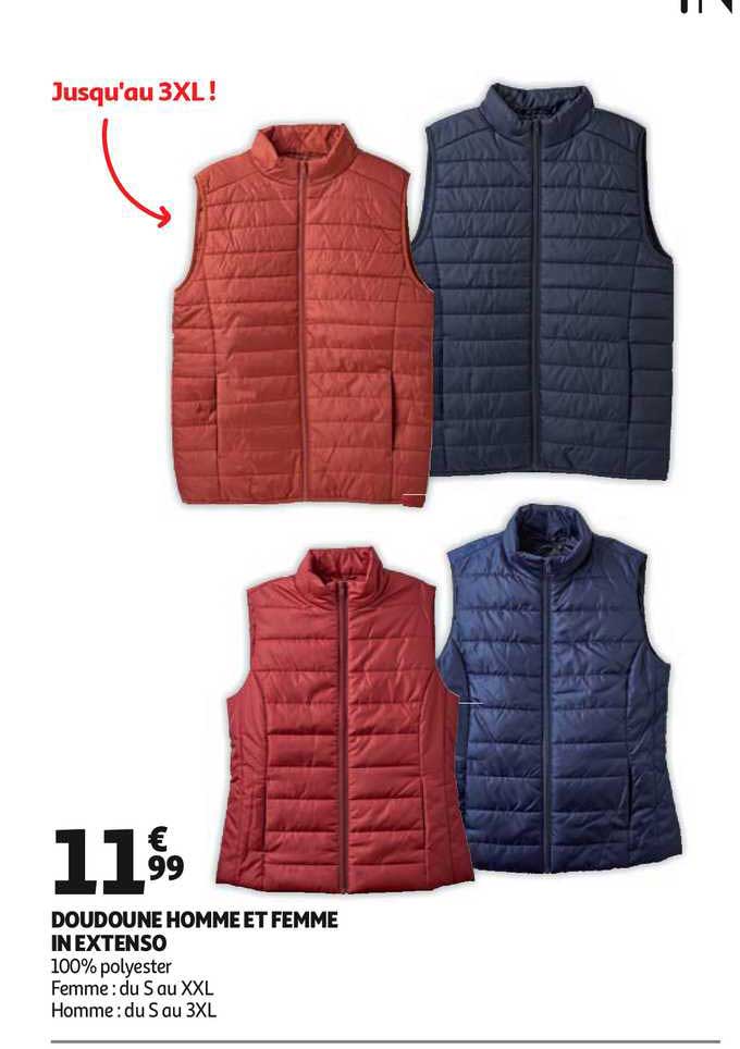 doudoune homme et femme in extenso