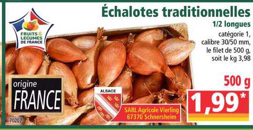 échalotes traditionnelles
