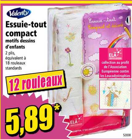 essuie tout compact valenty