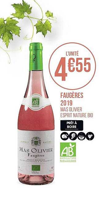 faugères 2019 mas olivier esprit nature bio
