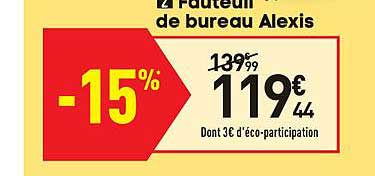 fauteuil de bureau alexis