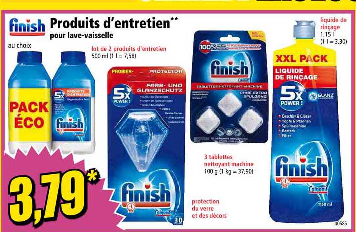 finish produits d'entretien
