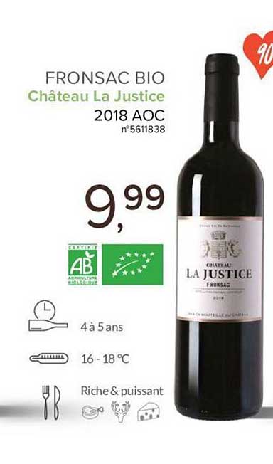 fronsac bio château la justice