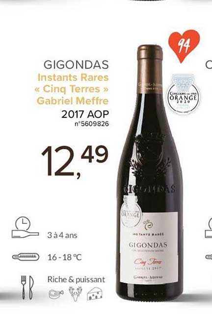 gigondas instants rares cinq terres gabriel meffre