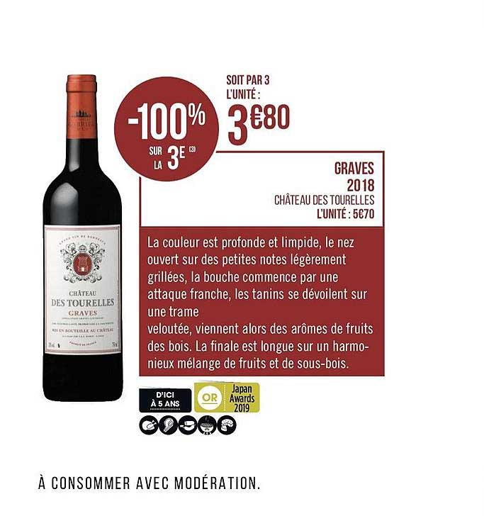 graves 2018 château des tourelles