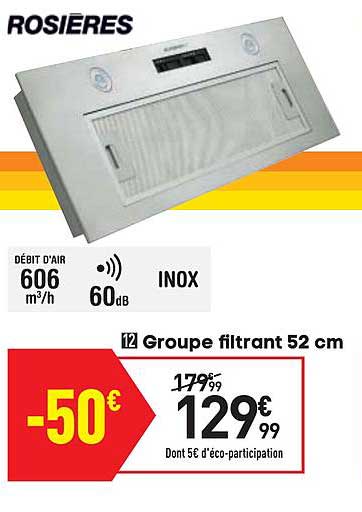 groupe filtrant 52 cm