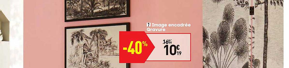 image encadrée qravure