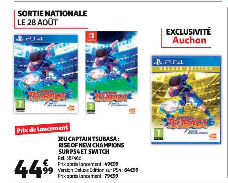 jeu captain tsubasa rise of new champions sur ps4 et switch