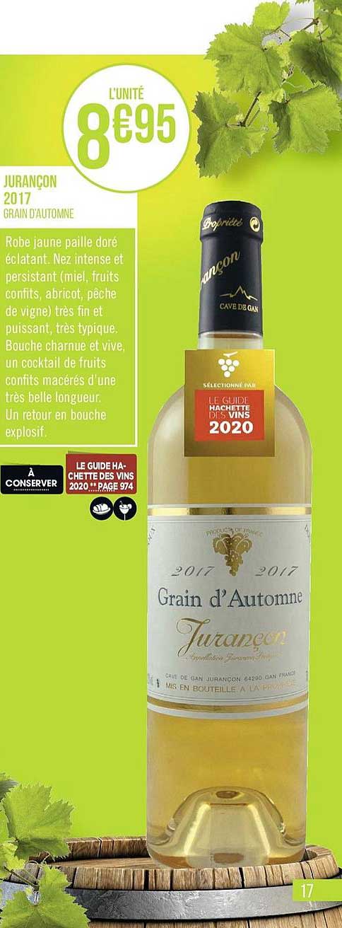jurançon 2017 grain d'automne