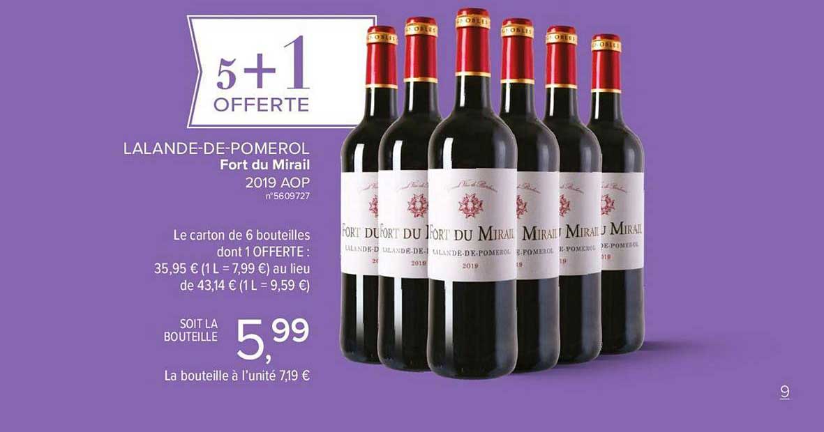 lalande de pomerol fort du mirail  5+1 offert