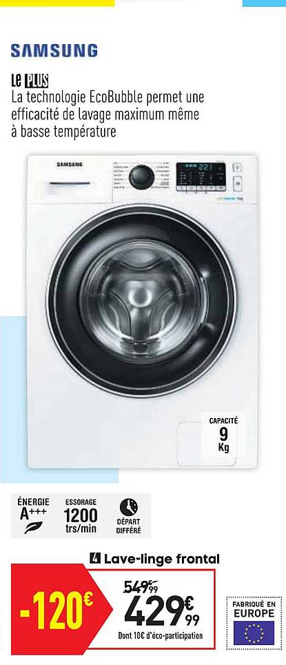 lave linge frontal