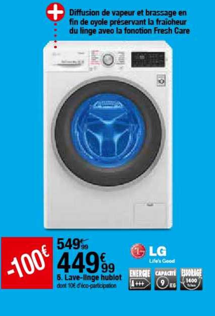 lave linge hubblot lg