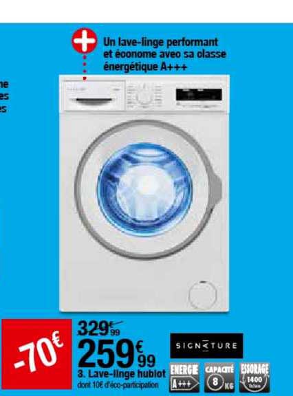 lave linge hublot signature