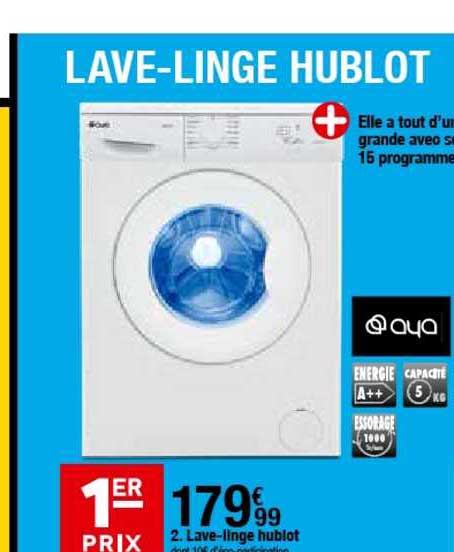 lave linge hublot