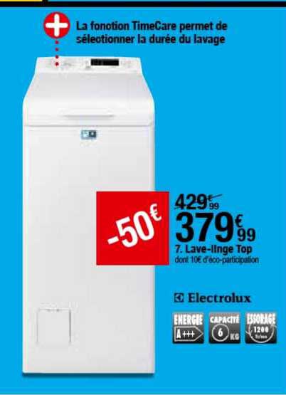 lave linge top electrolux