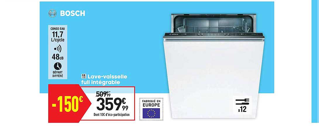 lave vaisselle full intégrable