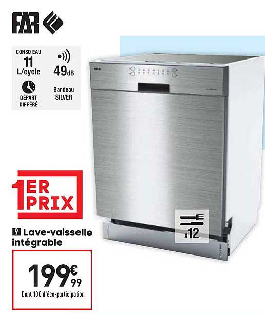 lave vaisselle intégrable