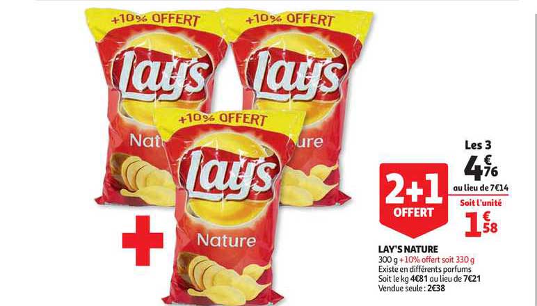 Lay's Nature 2+1 Offert